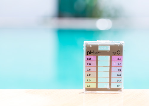 PH en Chloorwaarde test voor zwemwater